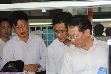 福建省紀委副書記、監(jiān)察廳廳長陳善光一行視察虹潤公司