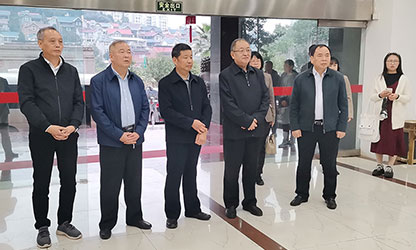 福建省政協(xié)副主席、省工商聯(lián)主席王光遠(yuǎn)一行視察虹潤(rùn)公司